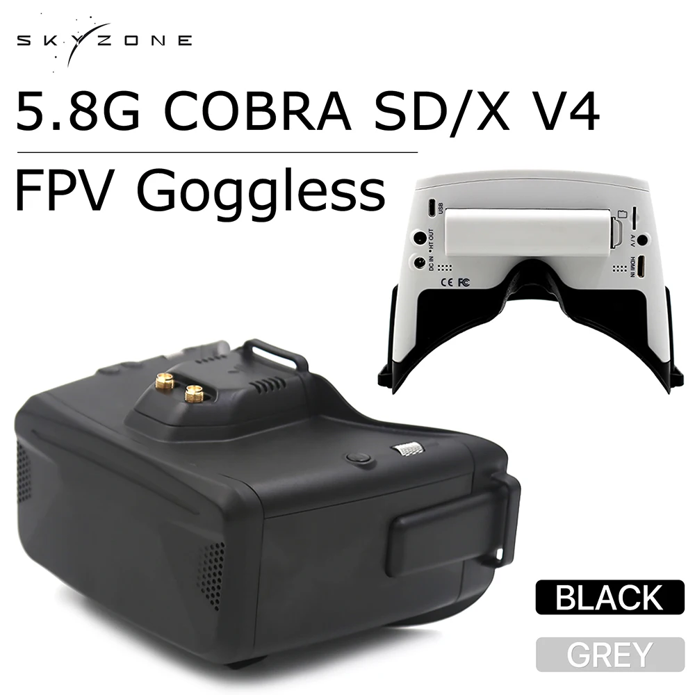 Skyzone Cobra X V2 Fpv Goggles - Skyzone 5,8G Cobra SD/X V4 FPV